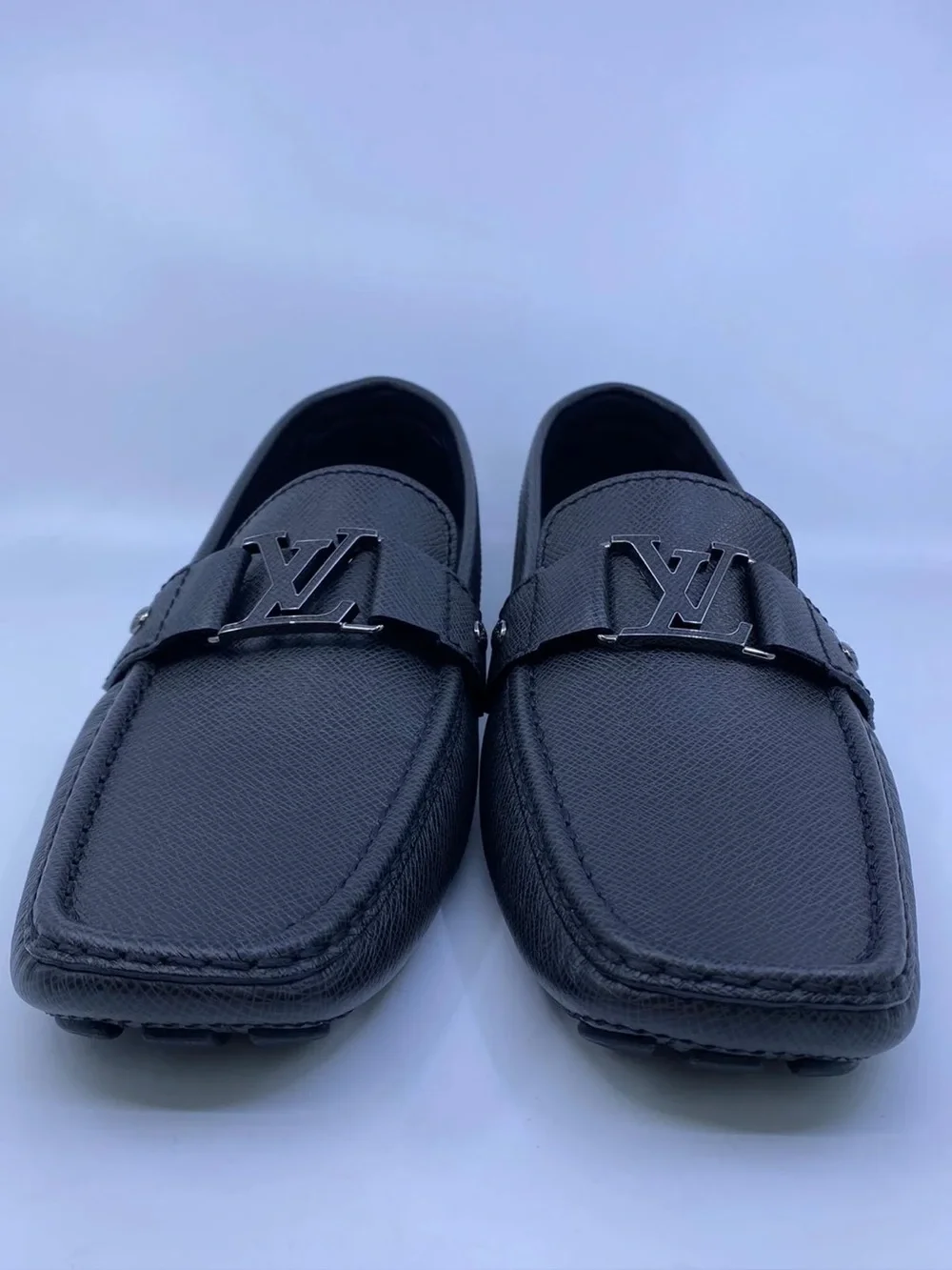 Louis Vuitton Monte Carlo Grey Leather Loafers Men’s US 10